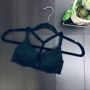 PINK VS Black T-back Bra